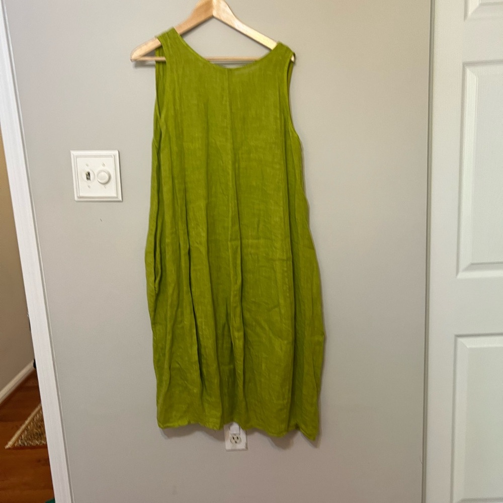 Linen midi dress